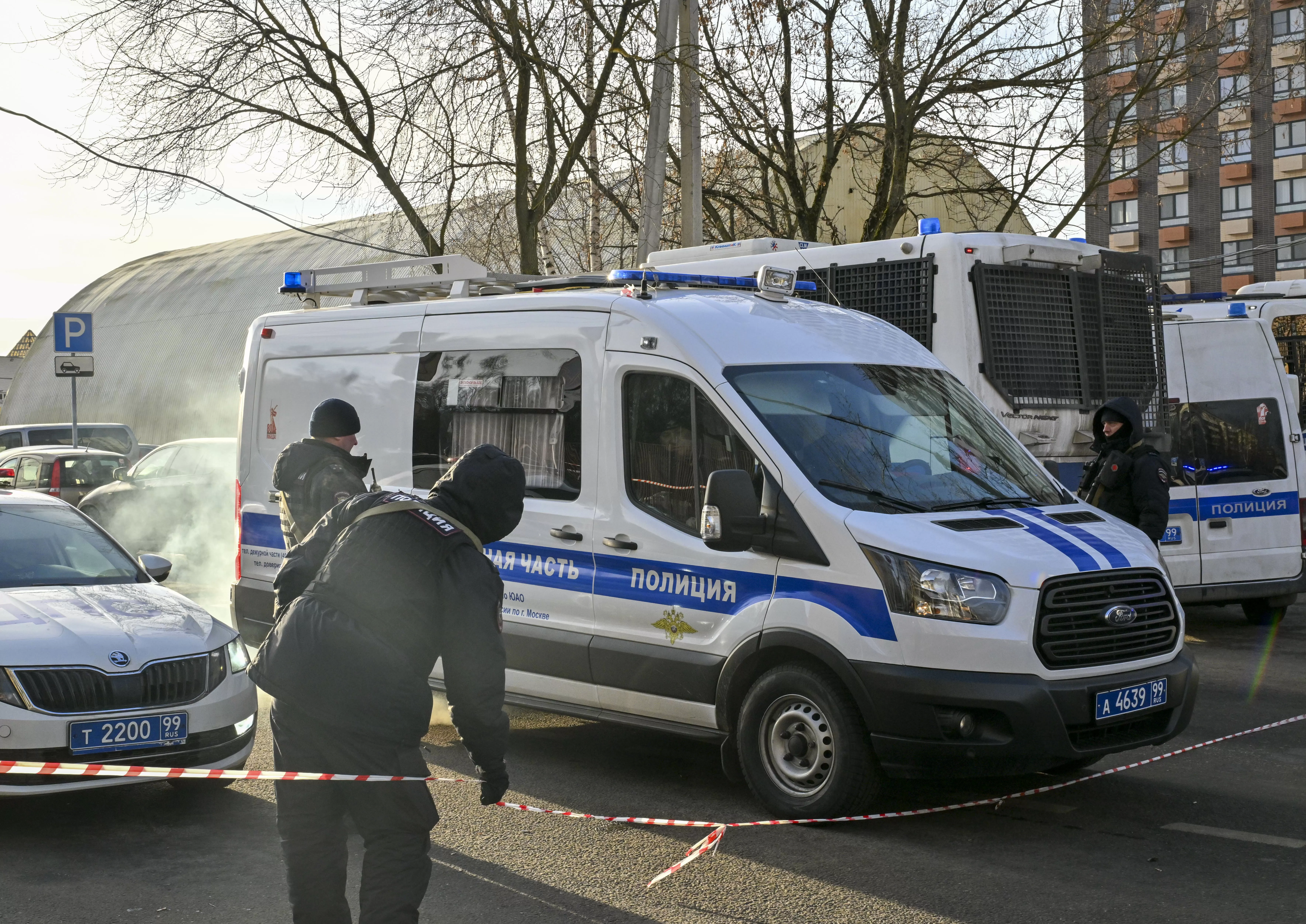 Two Russian police officers killed in Moscow explosion