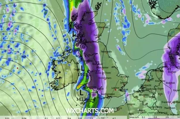 Wales snow forecast as UK weather maps show blizzard arriving later this month