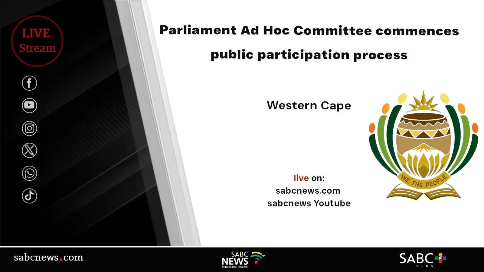 LIVE | Parly’s Ad Hoc Committee starts public participation process