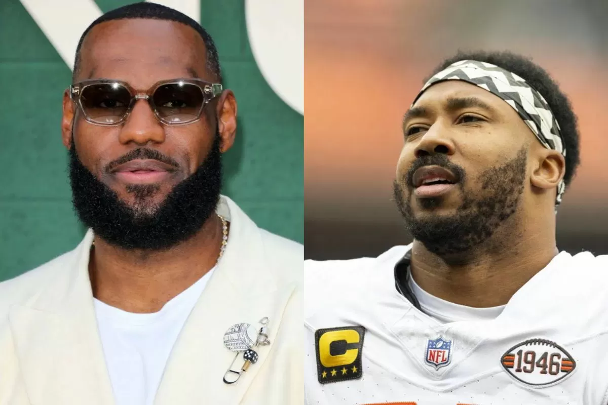 Myles Garrett & LeBron James Exchange Heartfelt Messages After Browns DE Breaks Single-Season Record