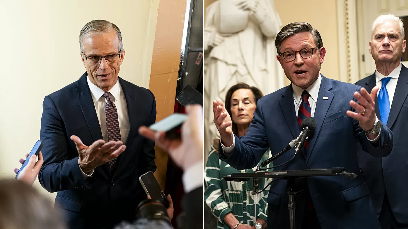GOP divisions on display as Johnson rejects Thune-backed Senate DHS deal