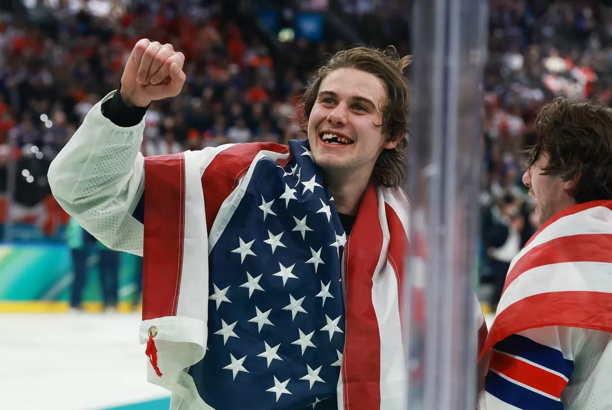 Americans Bid Over $1 Million Over Jack Hughes’ Iconic Olympics Gold Medal Moment