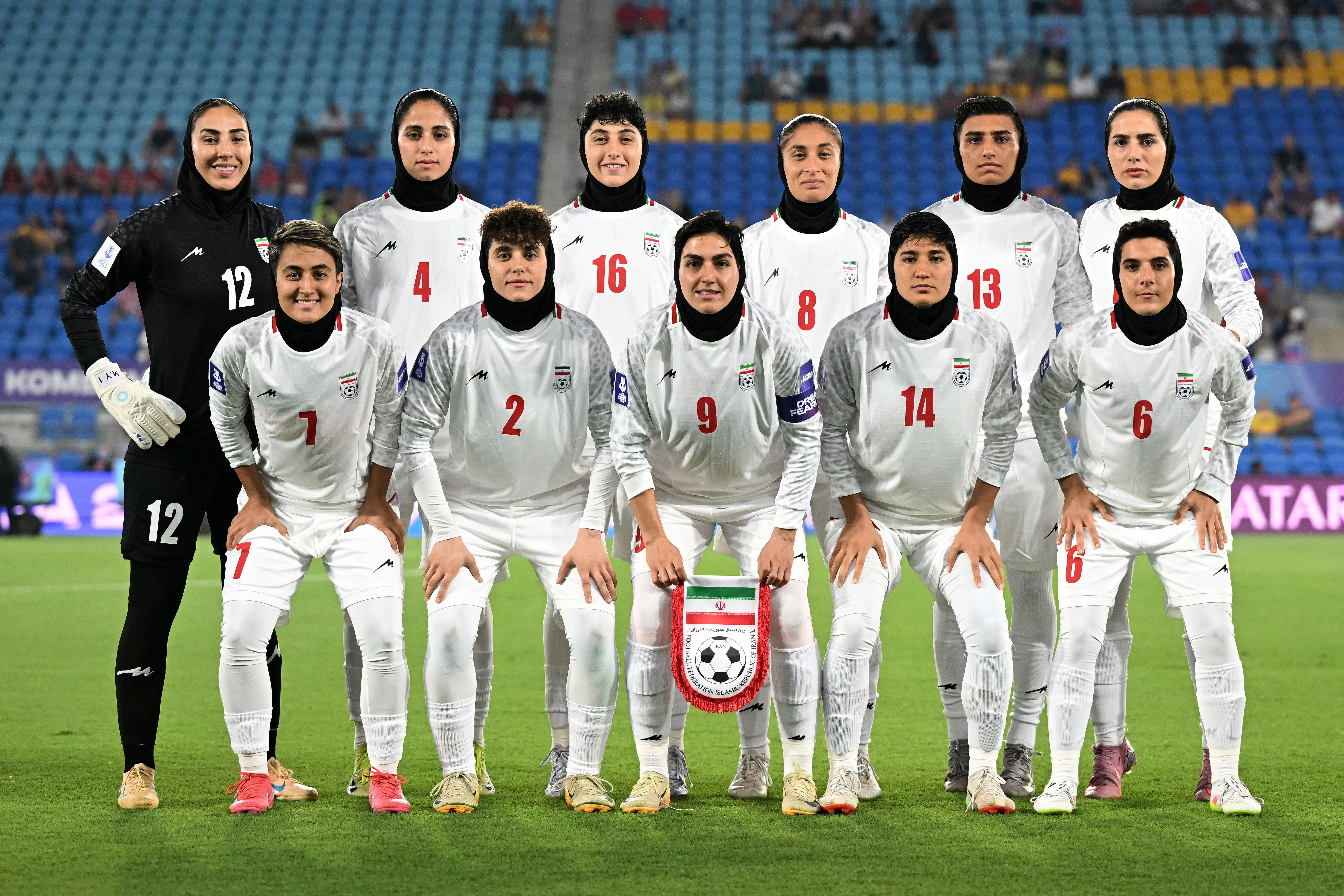 Iran women’s soccer team silent for national anthem at Asian Cup game