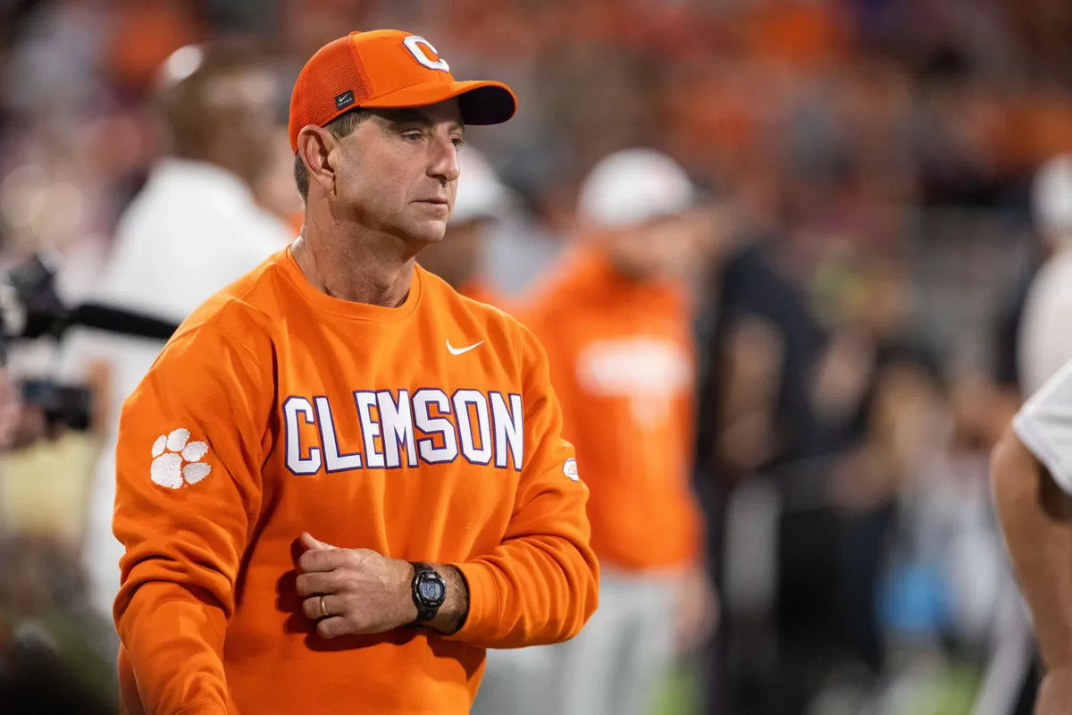 Big 10 Program That Poached Clemson Staffer Unveils Exact Replica of Dabo Swinney’s NIL Source