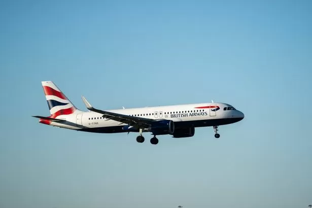 People spot large low flying British Airway jet over Welsh city