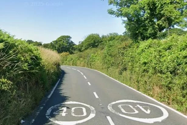 A-road in Gower closed after crash