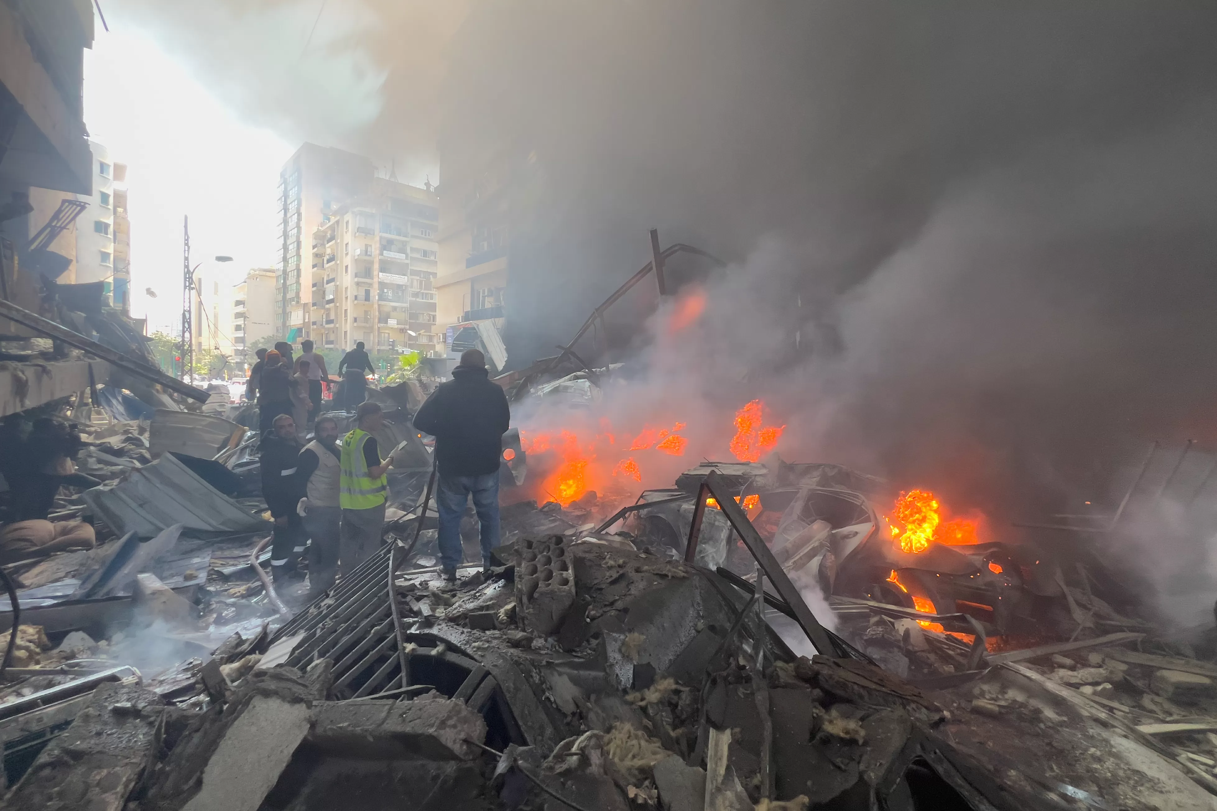 Israel strikes central Beirut, says Iran ceasefire doesn’t apply to Lebanon