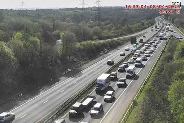 'Car hits central reservation' on M4 near Swansea