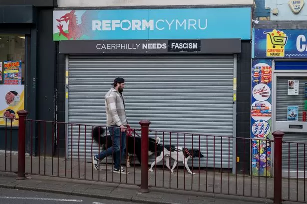 Reform's Caerphilly office vandalised again
