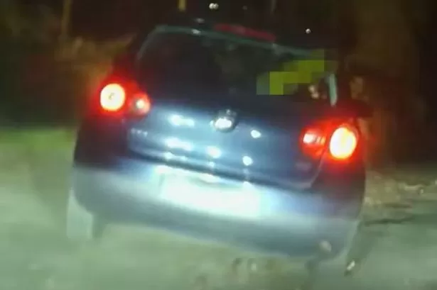 Police car attacked with brick during chase and stinger deployed